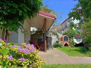 Ogród Pensjonatu nad morzem w Ustce