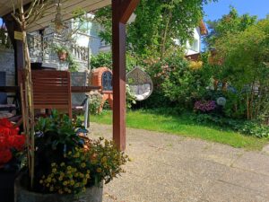 Ogród Pensjonatu nad morzem w Ustce