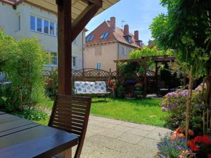 Ogród Pensjonatu nad morzem w Ustce