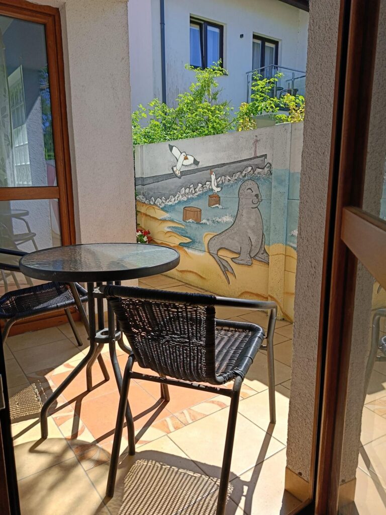 Mural morski w Pensjonacie pod Jaskółką Ustka