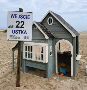 Plaża w Ustce - wejście nr 22.
