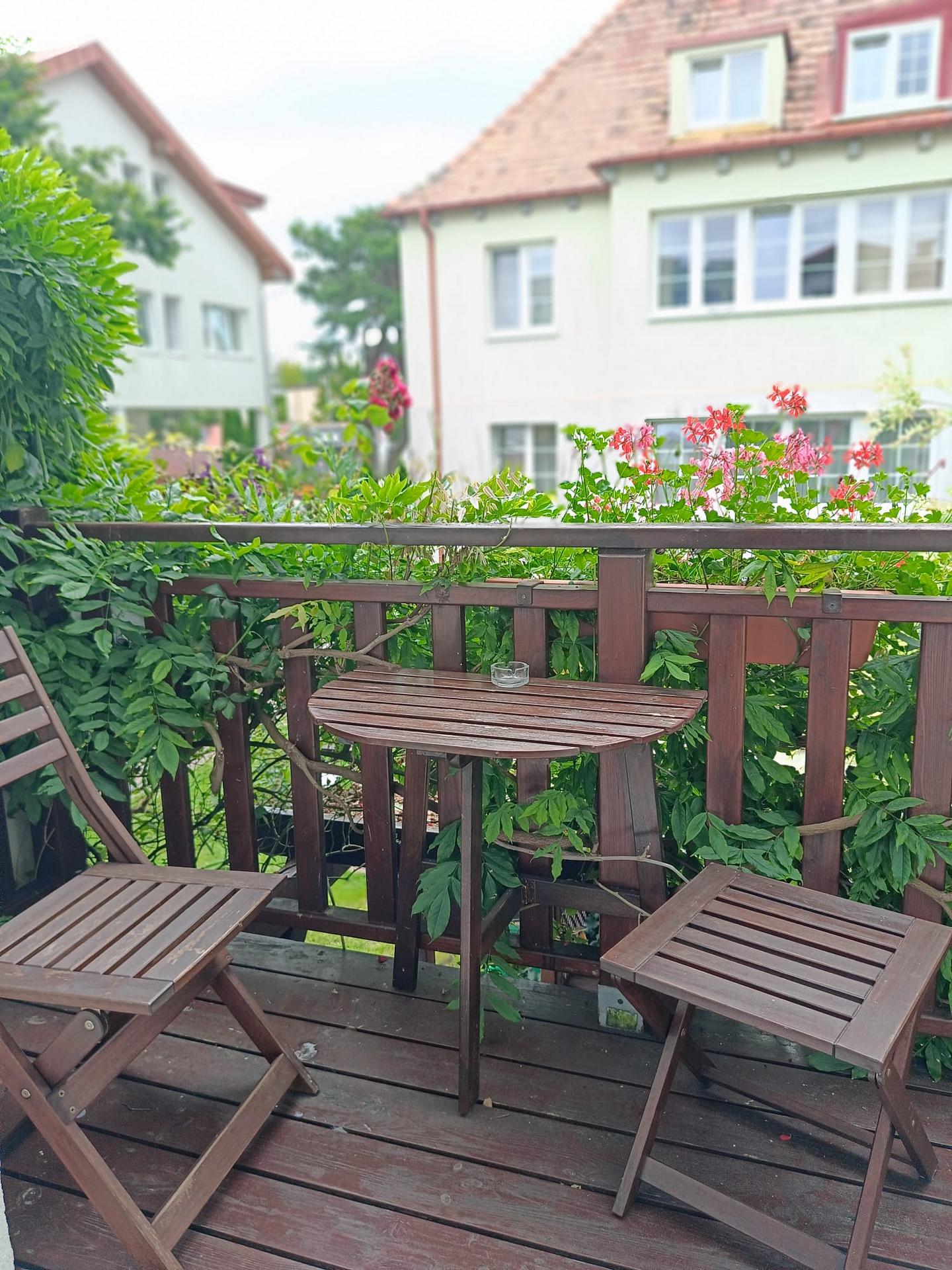 Taras w Pensjonacie pod Jaskółką - Noclegi nad morzem Ustka